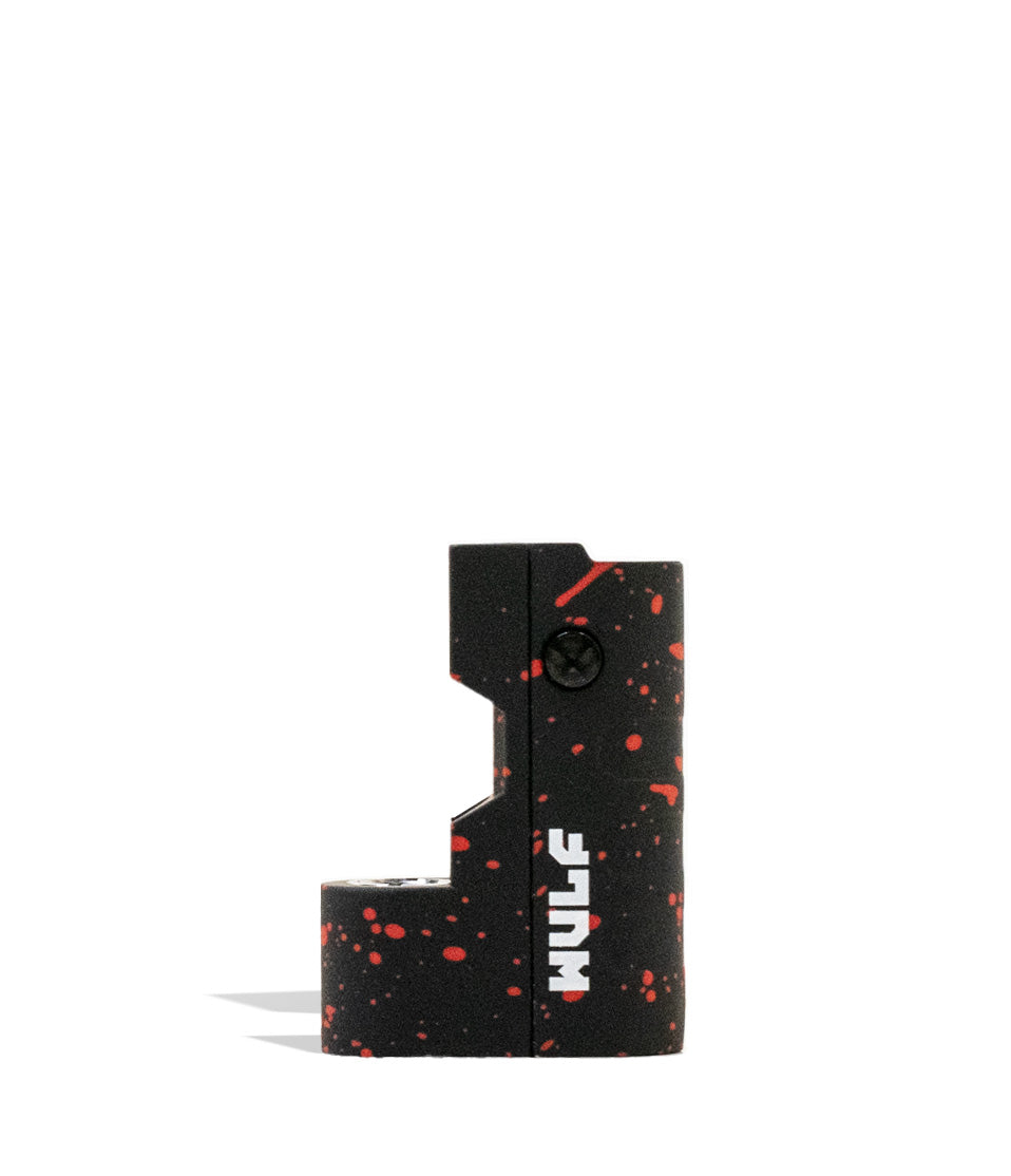 Black Red Spatter Wulf Mods Micro Max 2g 510 Thread Battery on white background