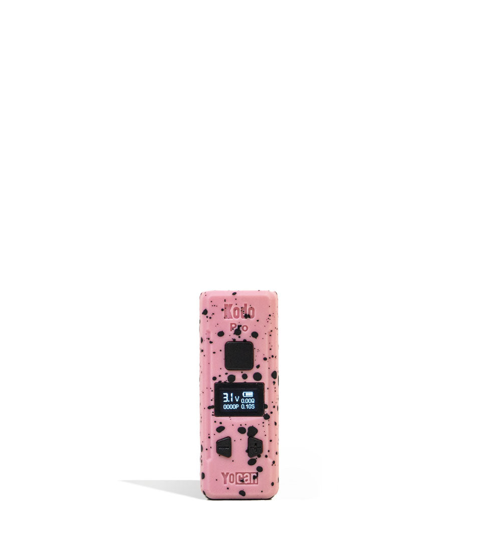 Pink Black Spatter Wulf Mods KODO Pro 510 Thread Battery on white background