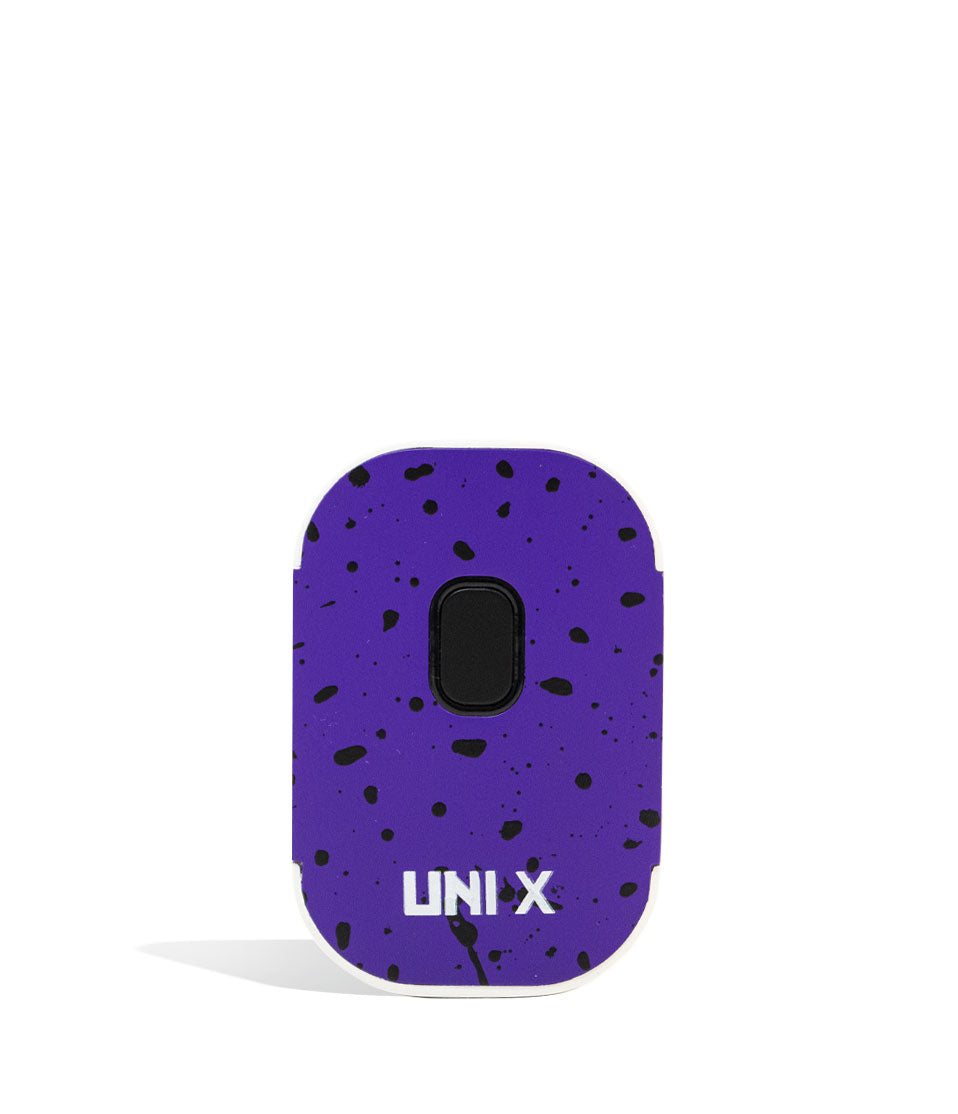 Purple Black Spatter Wulf Mods UNI X 510 Thread Battery on white background