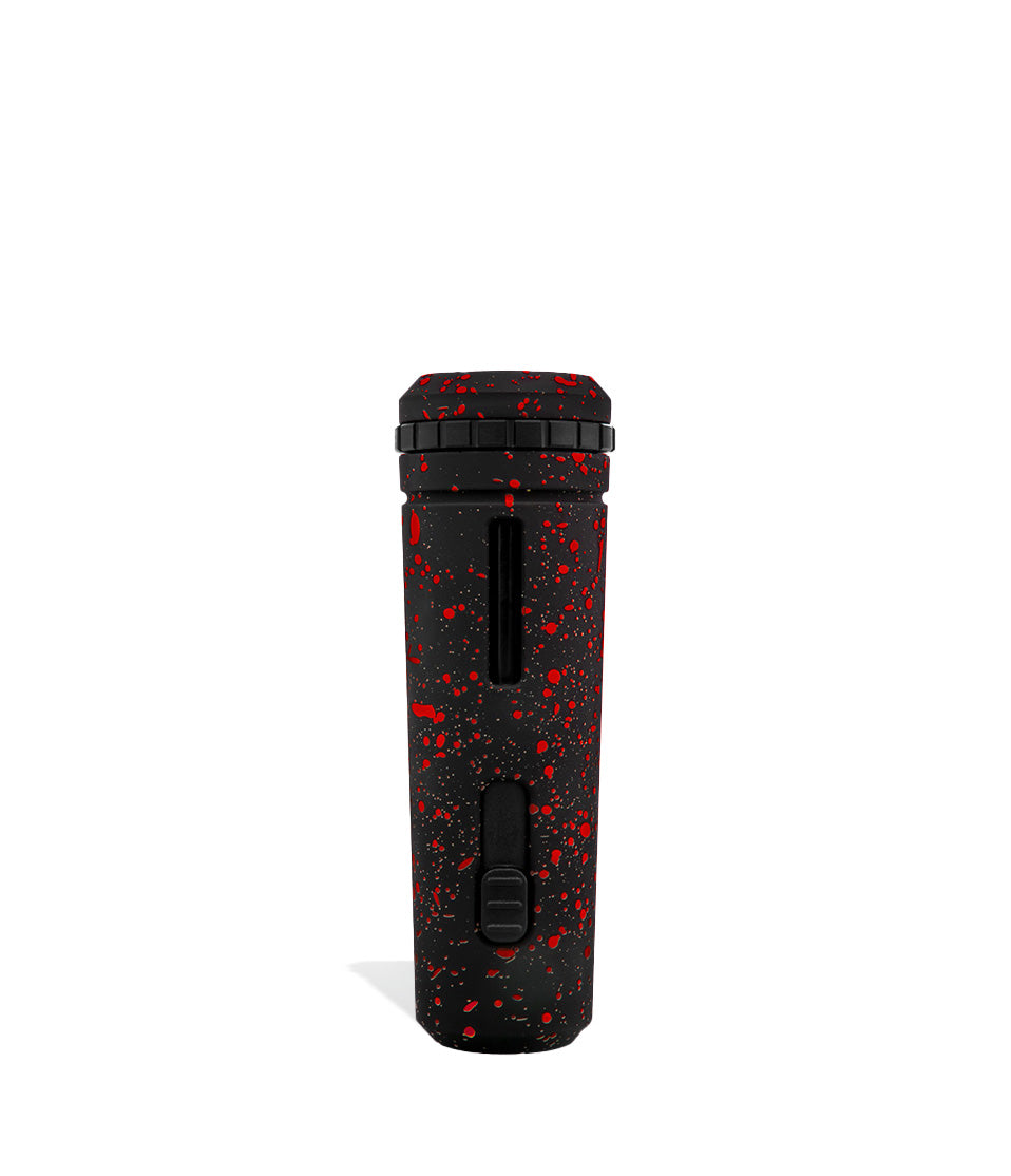 Black Red Spatter Wulf Mods UNI Adjustable 510 Thread Battery Back View on White Background