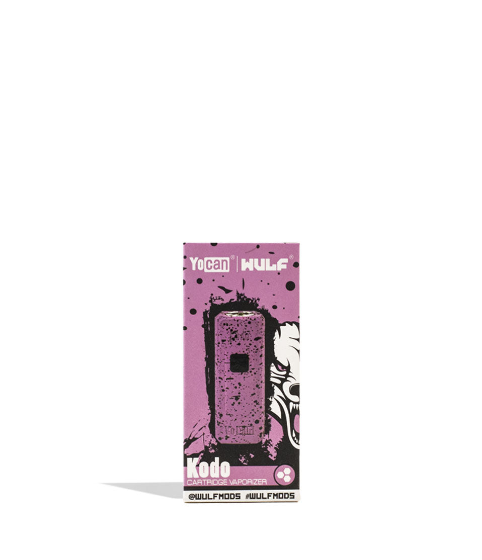 Pink Black Spatter packaging Wulf Mods KODO 510 Thread Battery on white background