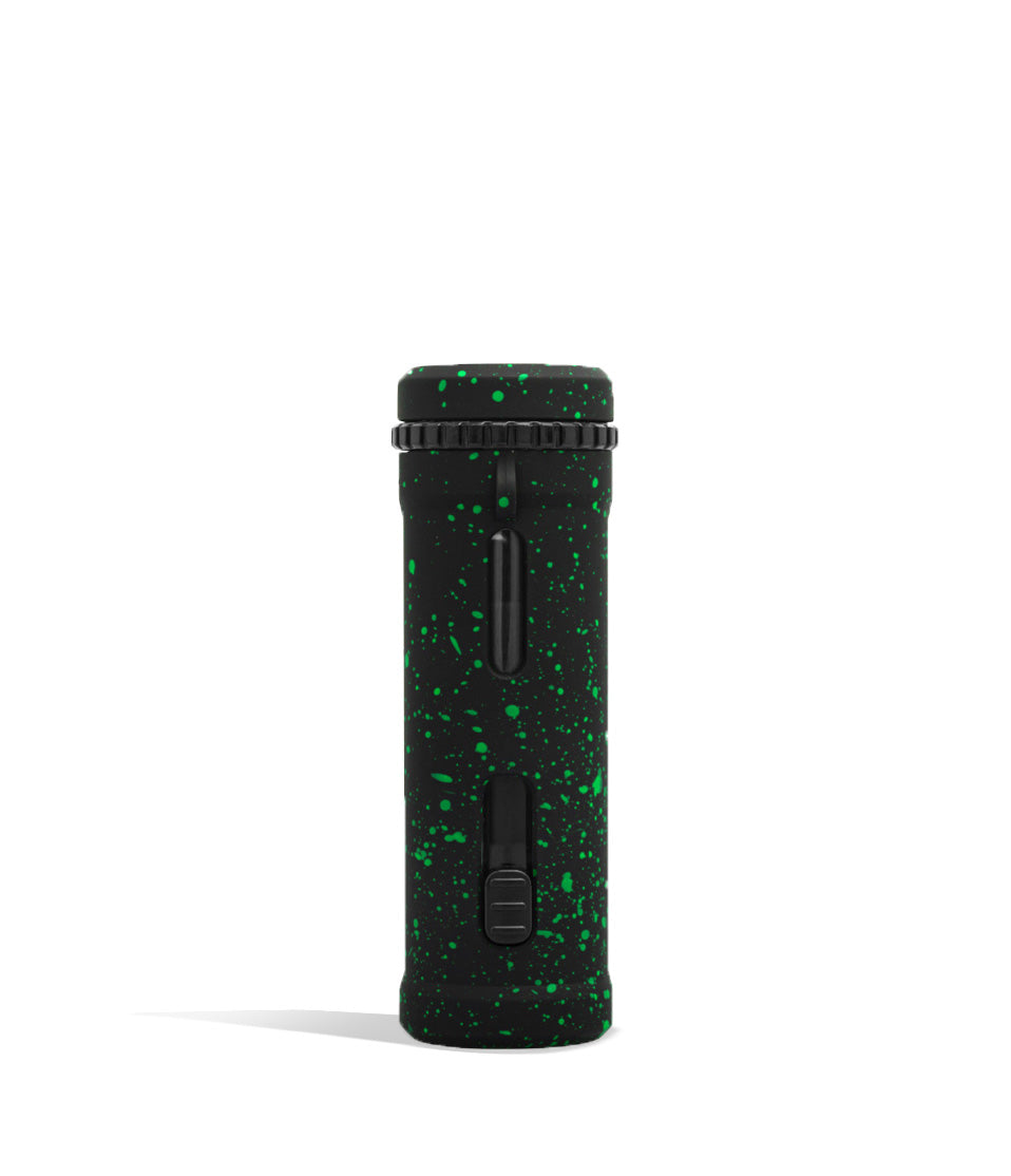 Black Green Spatter Wulf Mods UNI Pro Adjustable 510 Thread Battery Back View on White Background