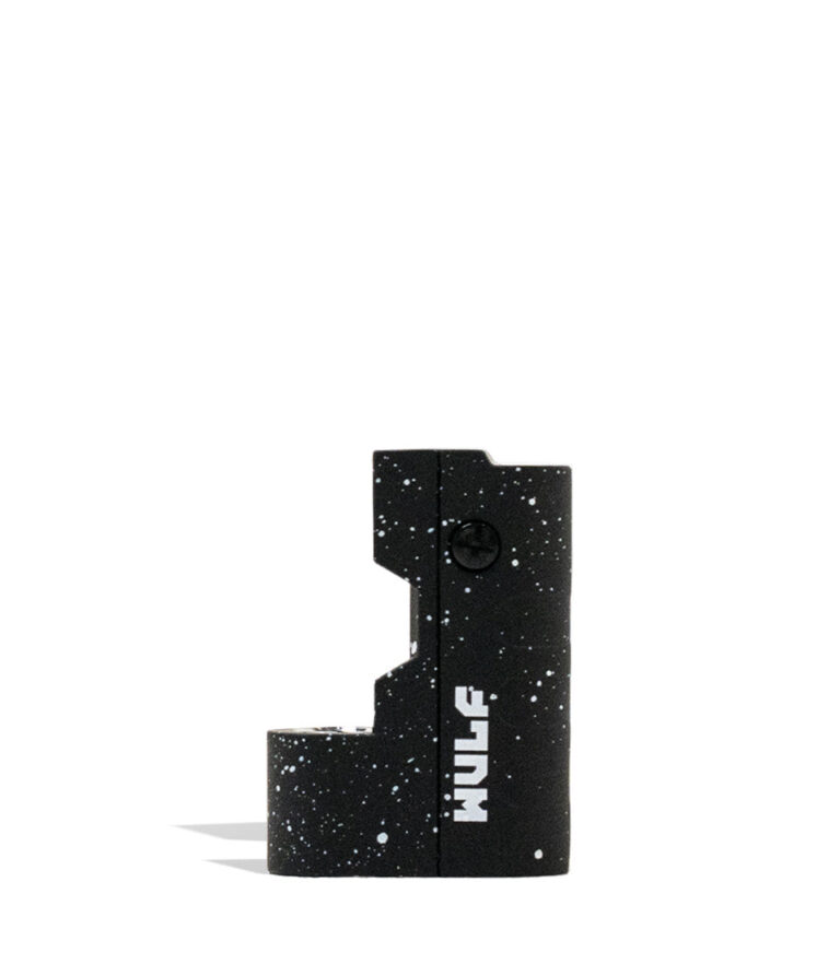 Black White Spatter Wulf Mods Micro Max 2g 510 Thread Battery on white background