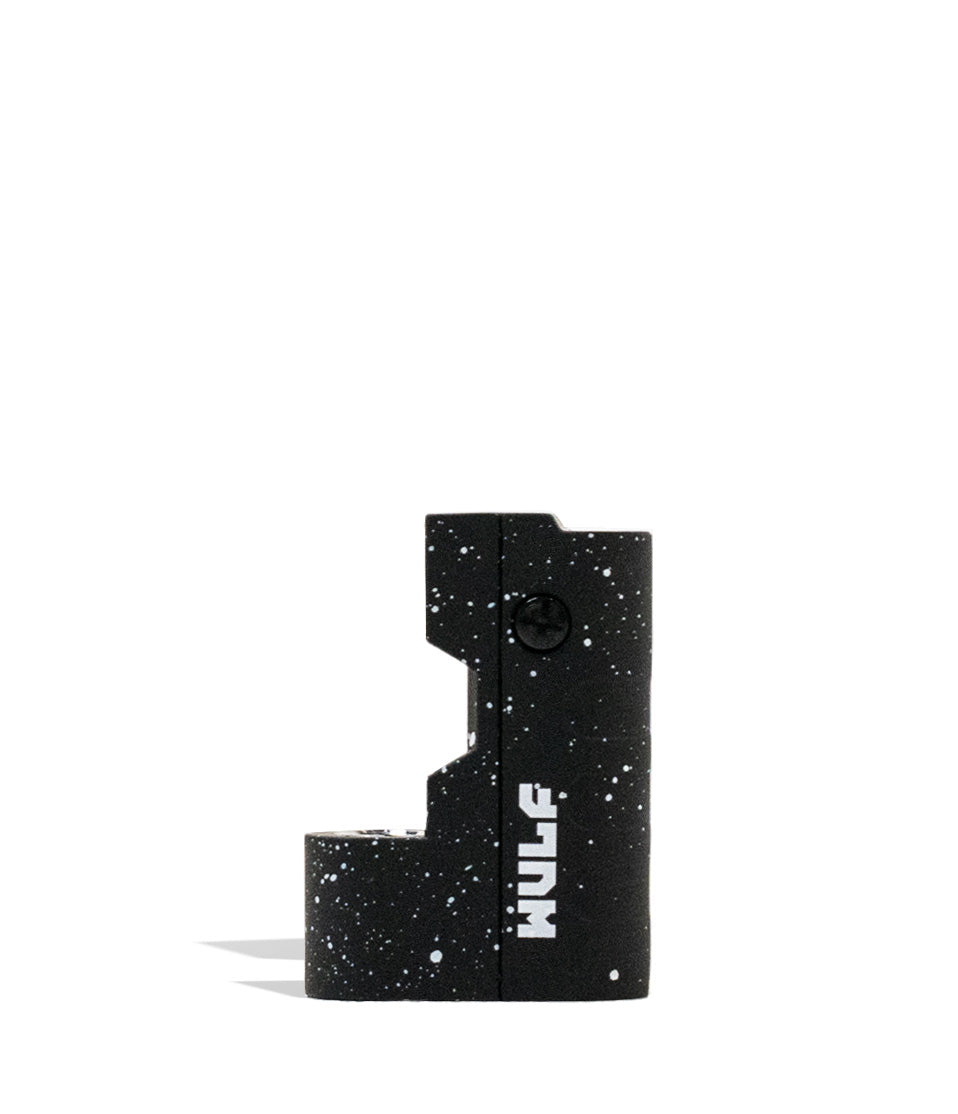 Black White Spatter Wulf Mods Micro Max 2g 510 Thread Battery on white background