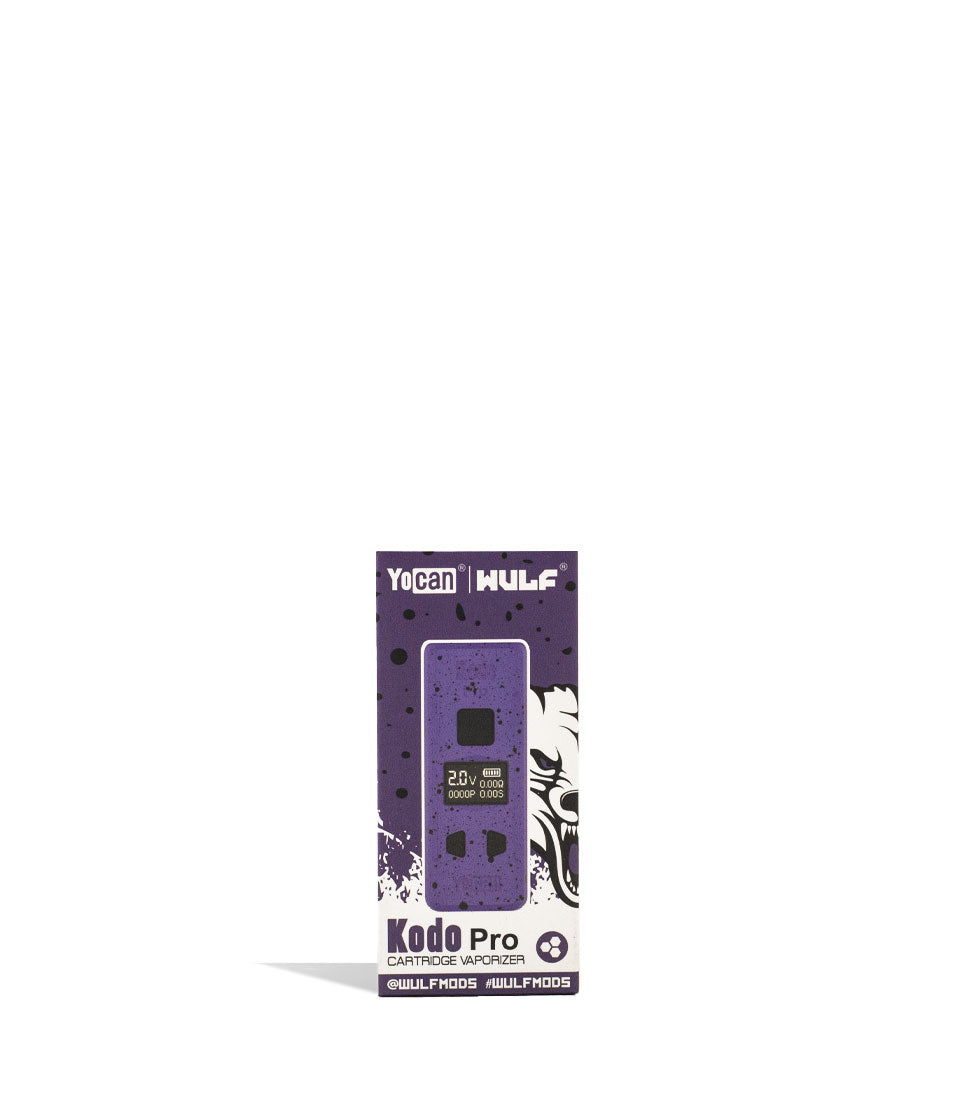 Purple Black Spatter packaging Wulf Mods KODO Pro 510 Thread Battery on white background
