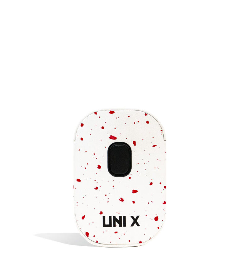 White Red Spatter Wulf Mods UNI X 510 Thread Battery on white background