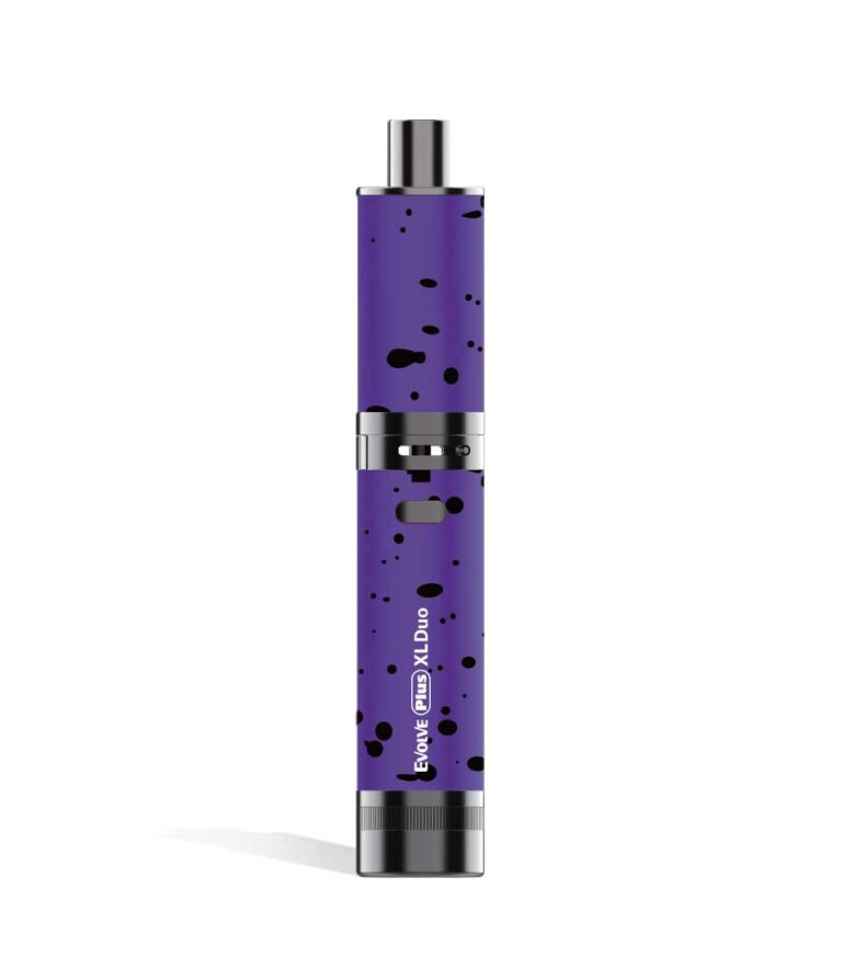 Purple Black Spatter dry mode Wulf Mods Evolve Plus XL Duo 2-in-1 Kit on white background