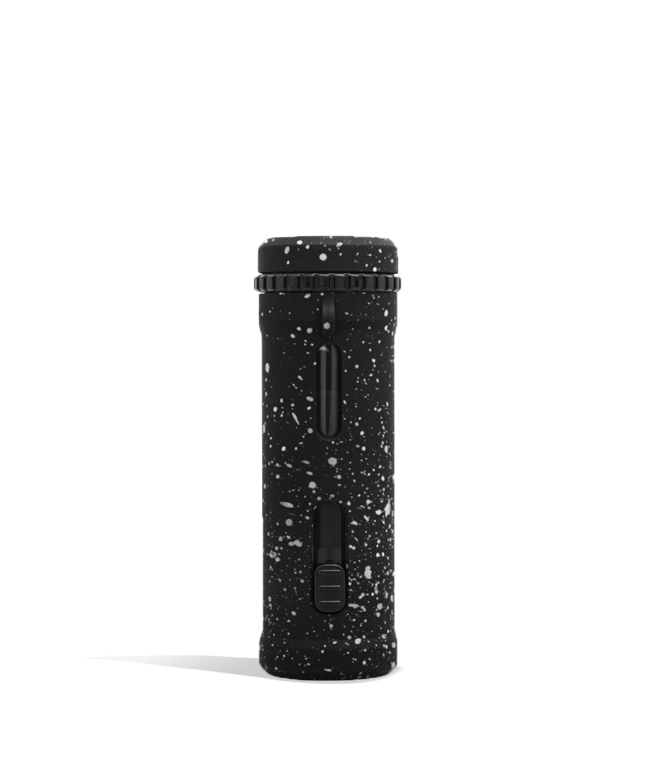 Black White Spatter Wulf Mods UNI Pro Adjustable 510 Thread Battery Back View on White Background