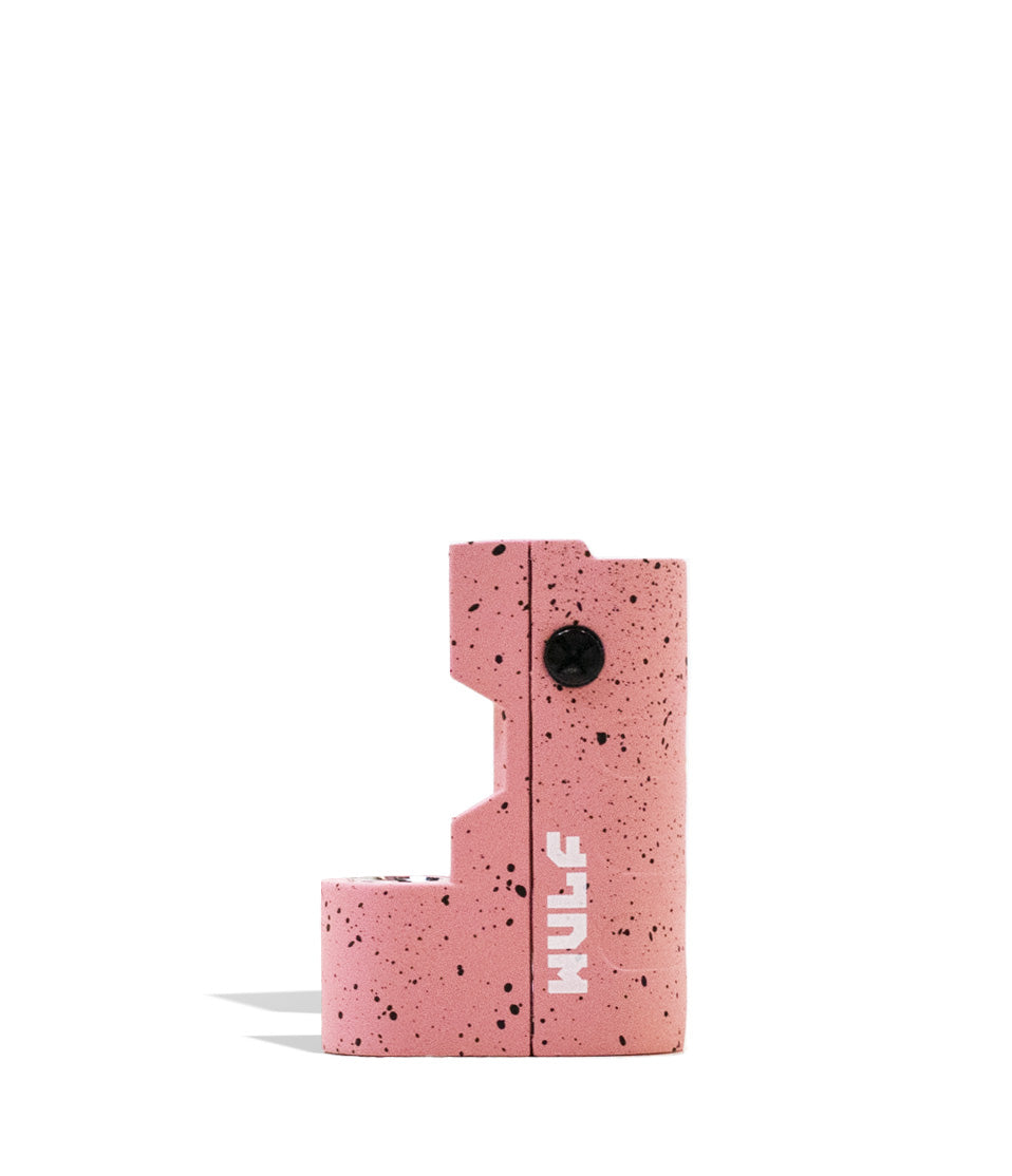 Pink Black Spatter Wulf Mods Micro Max 2g 510 Thread Battery on white background