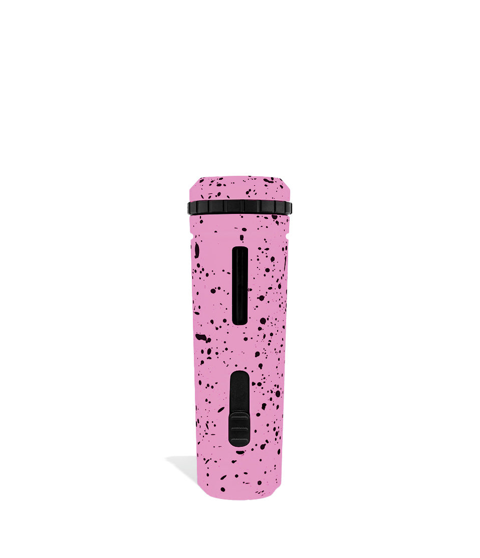 Pink Black Spatter Wulf Mods UNI Adjustable 510 Thread Battery Back View on White Background