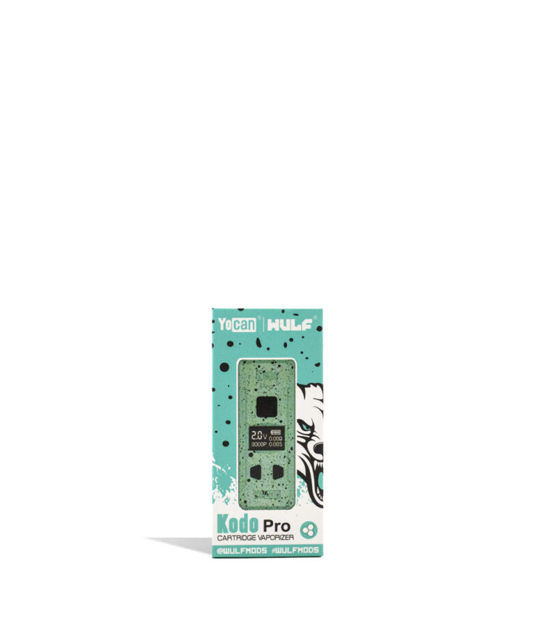 Teal Black Spatter packaging Wulf Mods KODO Pro 510 Thread Battery on white background
