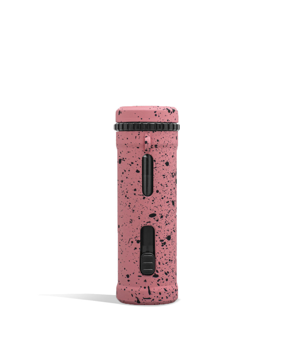 Pink Black Spatter Wulf Mods UNI Pro Adjustable 510 Thread Battery Back View on White Background