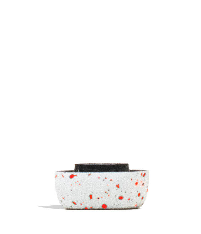 White Red Spatter Wulf Mods LX Slim Replacement Base on white background