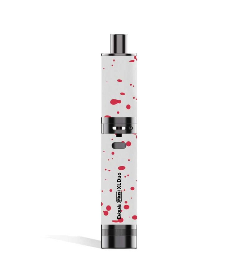 White Red Spatter dry mode Wulf Mods Evolve Plus XL Duo 2-in-1 Kit on white background