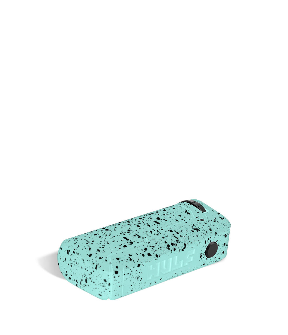 Teal Black Spatter Wulf Mods UNI Adjustable 510 Thread Battery Down 2 View on White Background
