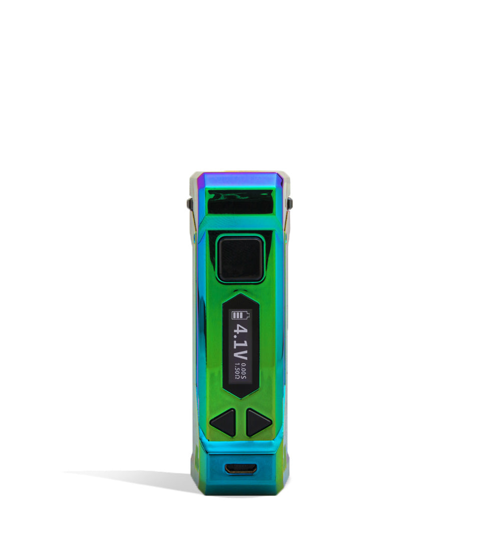 Full Color Wulf Mods UNI Pro Adjustable 510 Thread Battery Face View on White Background