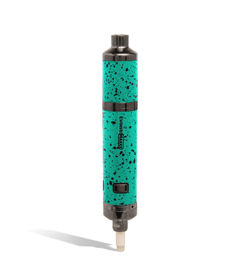 Teal Black Spatter nectar collector Wulf Mods Evolve Maxxx 3 in 1 Kit on white background