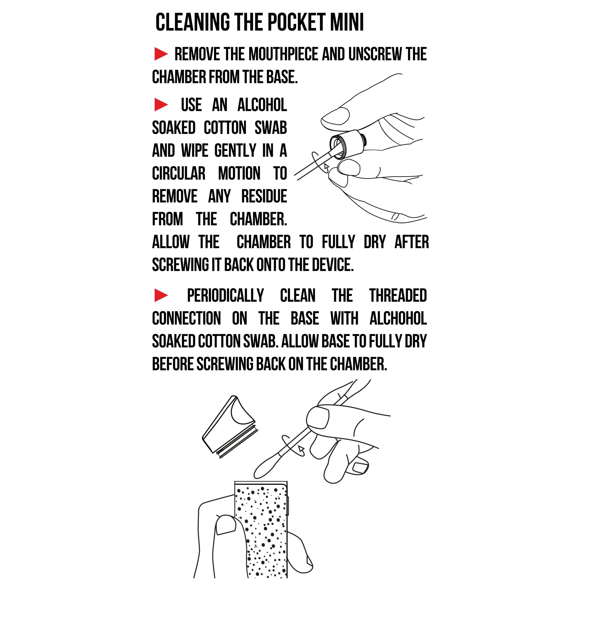 cleaning pocket mini infographic