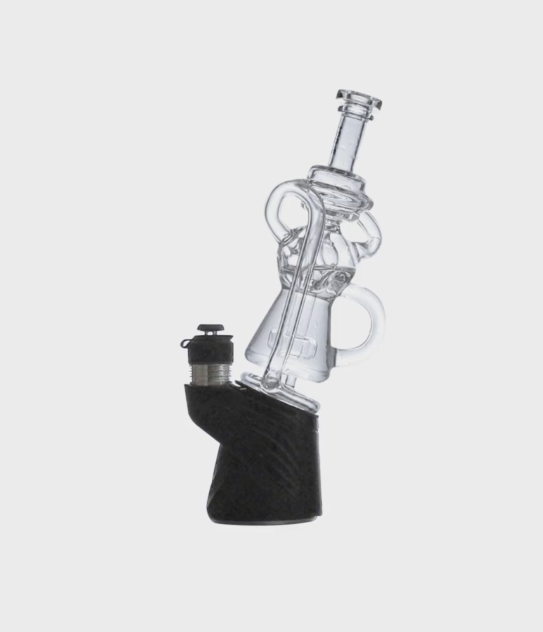 Clear Wulf Mods Loop Puffco Peak Top Bubbling With Peak on white background [auto-mp4]