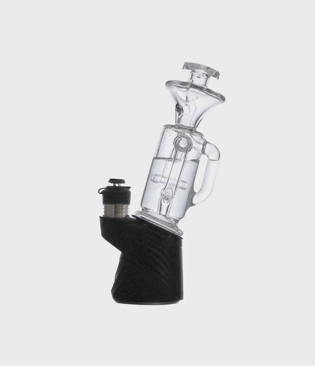 Clear Wulf Mods Quake Puffco Peak Top Bubbling With Peak on white background [auto-mp4]