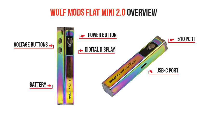 Wulf Mods Flat Mini 2.0 Variable Voltage Battery Overview
