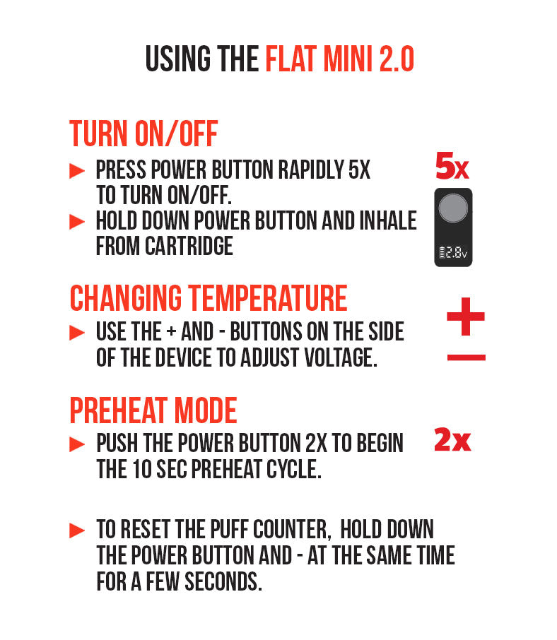 Using the Wulf Mods Flat Mini 2.0 Variable Voltage Battery