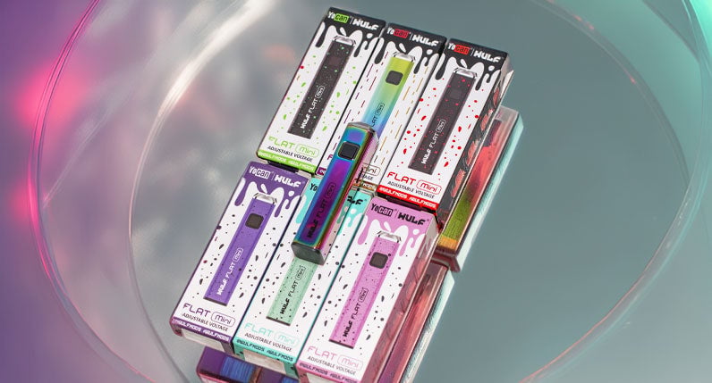 Wulf Flat Mini packaging on top of table