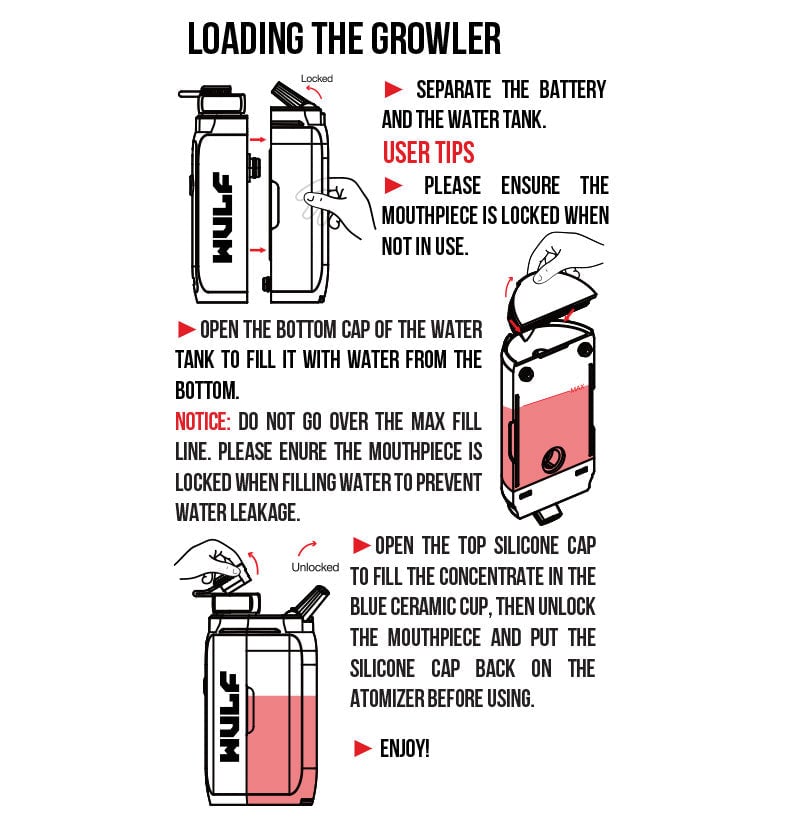 loading wulf growler instructions