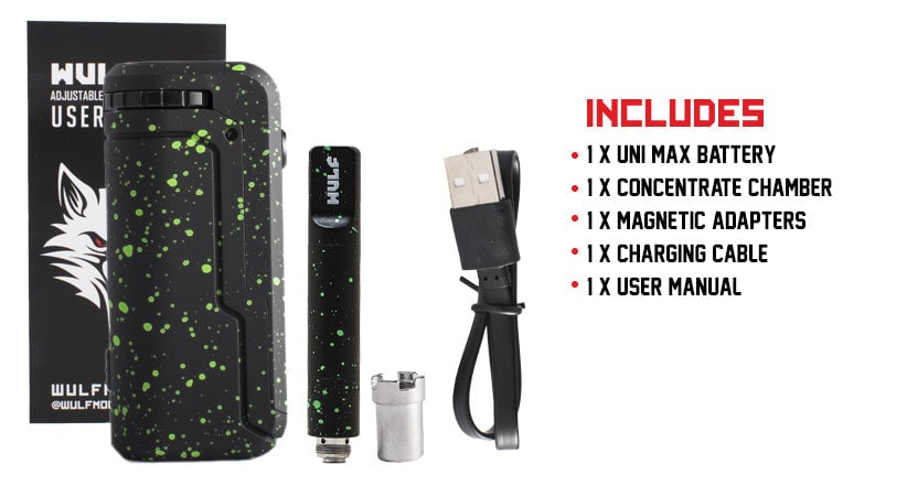What's Included with the Wulf UNI Max on white background