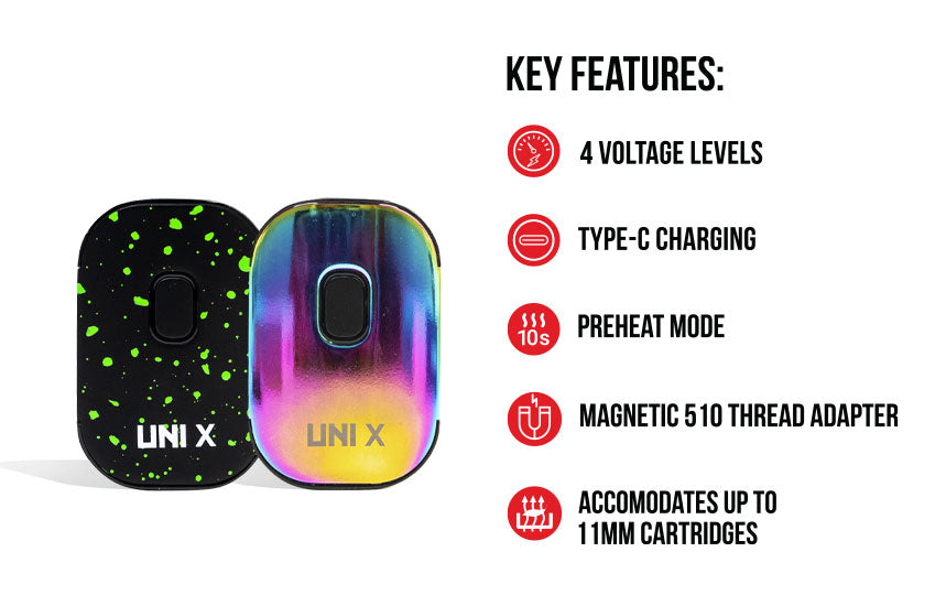 key features for the Wulf UNI X on white background