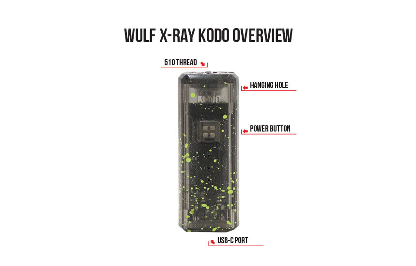 Kodo X-Ray overview on white background