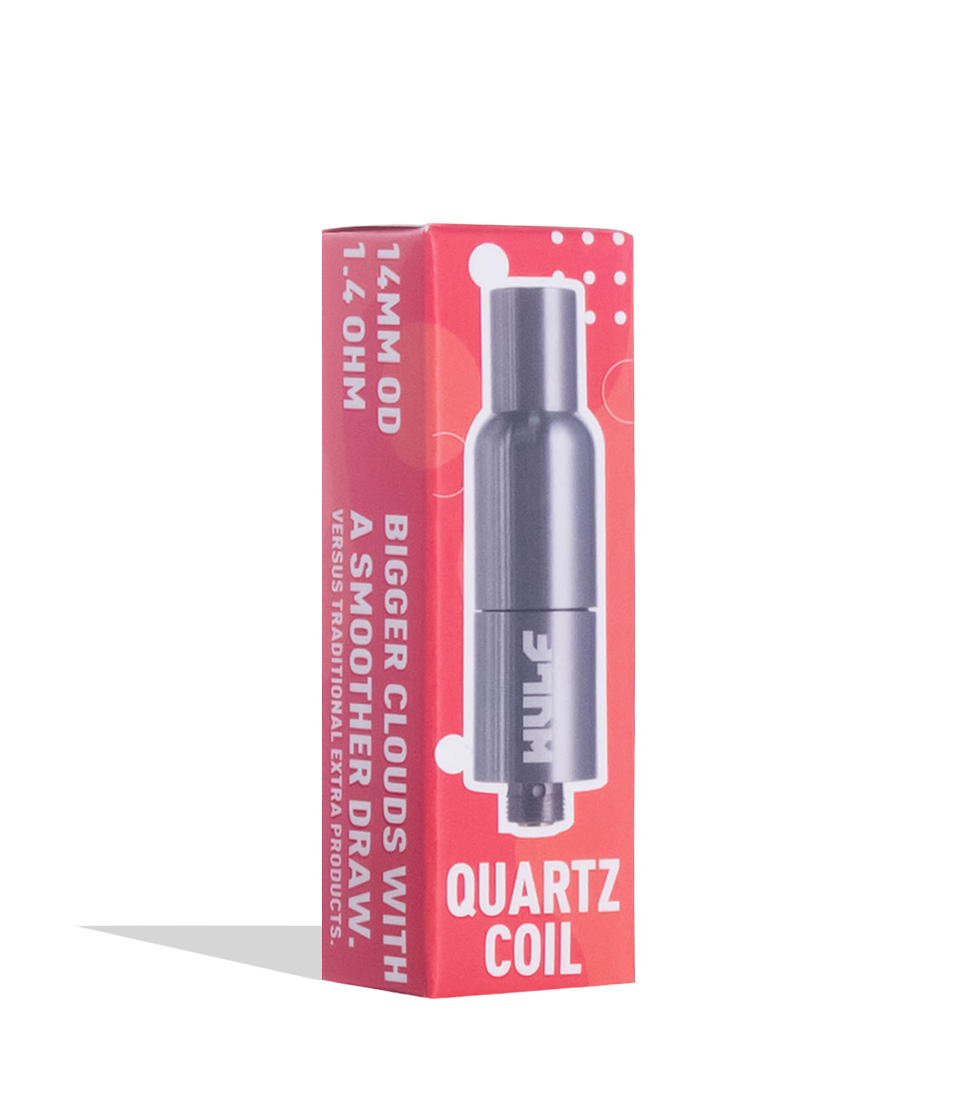 Silver Wulf Mods Quartz Coil Wax Cartridge packaging on white background
