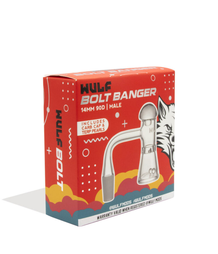 Wulf Mods Bolt 14mm Quartz Banger packaging side view on white background